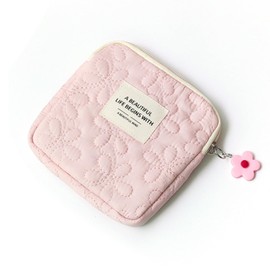 Sanitary Pouch, Small, Cute, Sanitary Supplies, Storage, Napkin Pouch, Sanitary Case, Pink