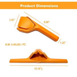 halteoly Lemon Press Squeezer, Citrus Manual Juicer, Effortless hand-held juicer squeezer, orange juice press, Folds Flat Design for Saving Space Storage (Orange)