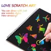 I&Art Scratch Art Books for Kids Scratch Art Paper Rainbow