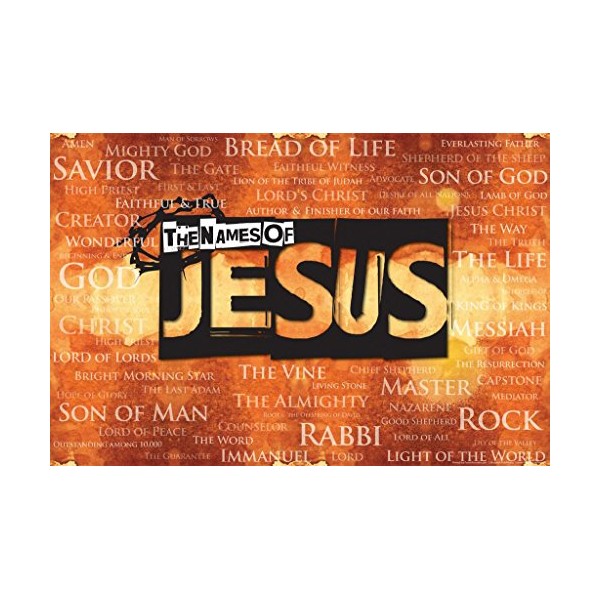 The Names of Jesus Religious Art Laminated Dry Erase Sign