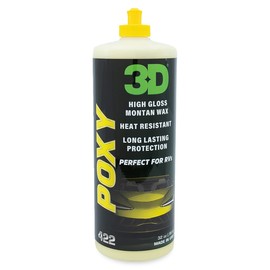 3D Poxy Montan Car Wax – 32oz – High Gloss Car Wax Sealant with Long Lasting Protection – Non-Staining Auto Detailing Products – For Cars, RVs, and Boats – Butter Silky Soft Feel, Deep Shine, Wet Look