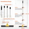 Large Heavy-Duty Floor Squeegee, 18” Rubber Blade Broom & 62”