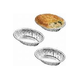 LGT Individual Oval Pie Foil Tins Trays Disposable Recyclable Cases Dishes. 100, 50 or 10. (50 x Pie Foils)