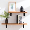 Metal Adjustable Floating Shelf Hardware, Wood/Glass Shelf Bracket Wall MountIing,Adjustable