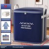 2 Pack Large Non-Woven Fabric Clothes Storage Bag Organizer with