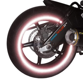 customTAYLOR33 Special Edition Pink High Intensity Grade Reflective Copyrighted Safety Rim Tapes, 20" (Rim Size)