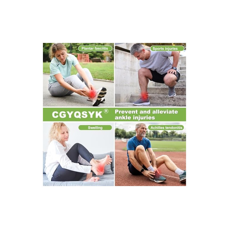 Ankle Brace, Adjustable Compression Ankle Support Men & Women, Strong