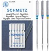 SCHMETZ Jean & Denim Sewing Machine Needles - Precision Needles