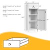Furniga Bathroom Storage Cabinet, Large, White