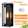 Slypadan 15" Motion Sensor Outdoor Wall Lights, 2 Pack Large