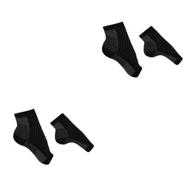 Baluue 4pairs Elastic Compression Socks for Men Women Ankle Socks for Plantar Fasciitis Skid-resistant Design