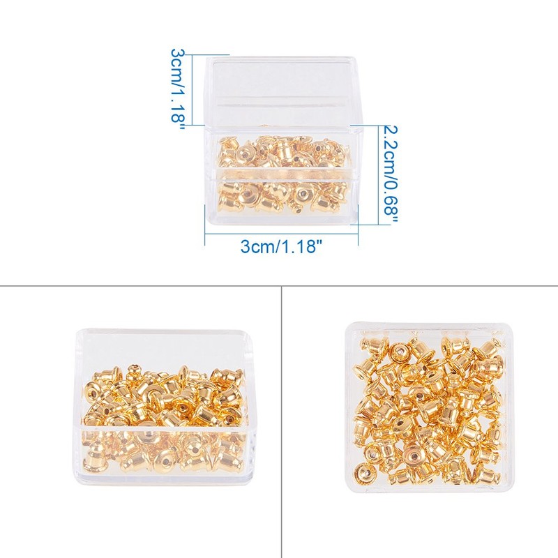 BENECREAT Pack of 16 Square Plastic Storage Containers with High