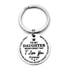 Jstud Inspirational Gifts keychain For Son Daughter Never Forget I