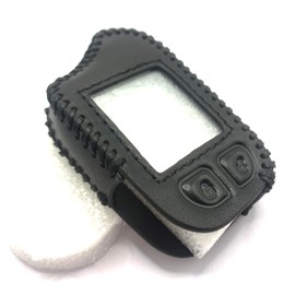 COEOPNC New RFX-2W901-SS 2 Way Remote Leather Casefor Parts Durable For Compustar Replacement Prime 901 Remote Leather case Key（Black）