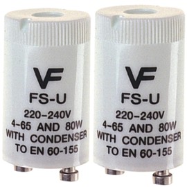 dandmelectrics 2 Pack FSU Flourescent Starter Unit for Lamps Between 4-65 W Watt 240V Also Aquarium Lighting lamp Tube