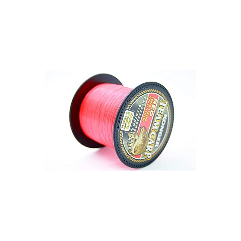 Konger Team Carp Red Fishing Line Fast Sinking 1000 m