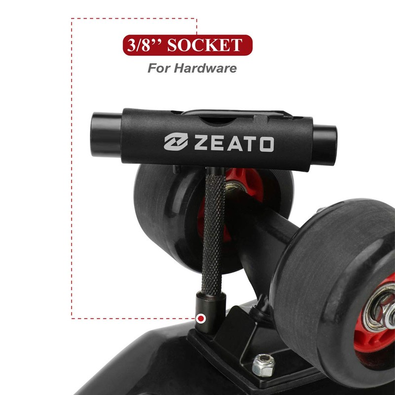 Zeato [Upgrade Version] All-In-One Skate Tools Multi-function Portable Skateboard T