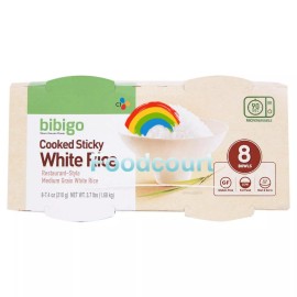 Bibigo 2 Packs Bibigo Cooked Sticky White Rice 7.4 oz, 8 ct 59 oz Each Pack,Total 16 ct