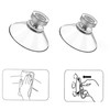 ieron 4 Pcs 53mm Sucker Cups, Large Round Plastic Threads