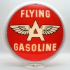 FLYING A GASOLINE "Red background" 13.5" Gas Pump Globe -
