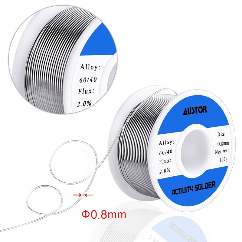 AUSTOR 60-40 Tin Lead Rosin Core Solder Wire for Electrical