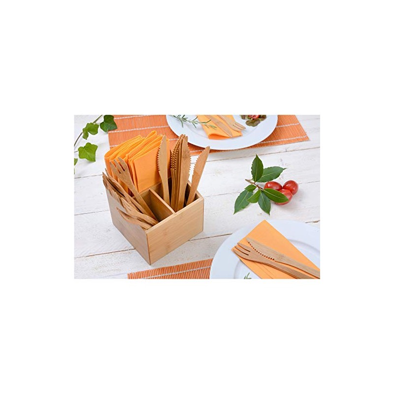 GRÄWE Bamboo Box with 10 Piece Cutlery