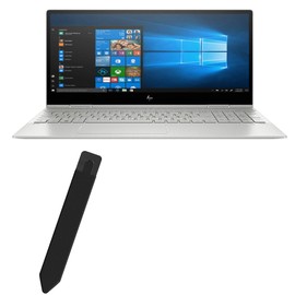 BoxWave Stylus Pouch Compatible with HP Envy x360 Convertible 2-in-1 Laptop (15.6") - Stylus PortaPouch, Stylus Holder Carrier Portable Self-Adhesive - Jet Black