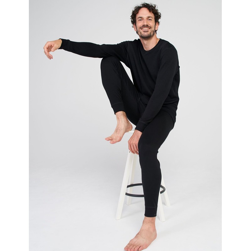 LAPASA Men's 100% Merino Wool Base Layer Set Midweight Thermal