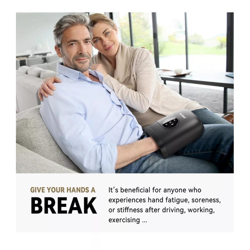 FIT KING Hand Massager with Heat for Hand Massage and