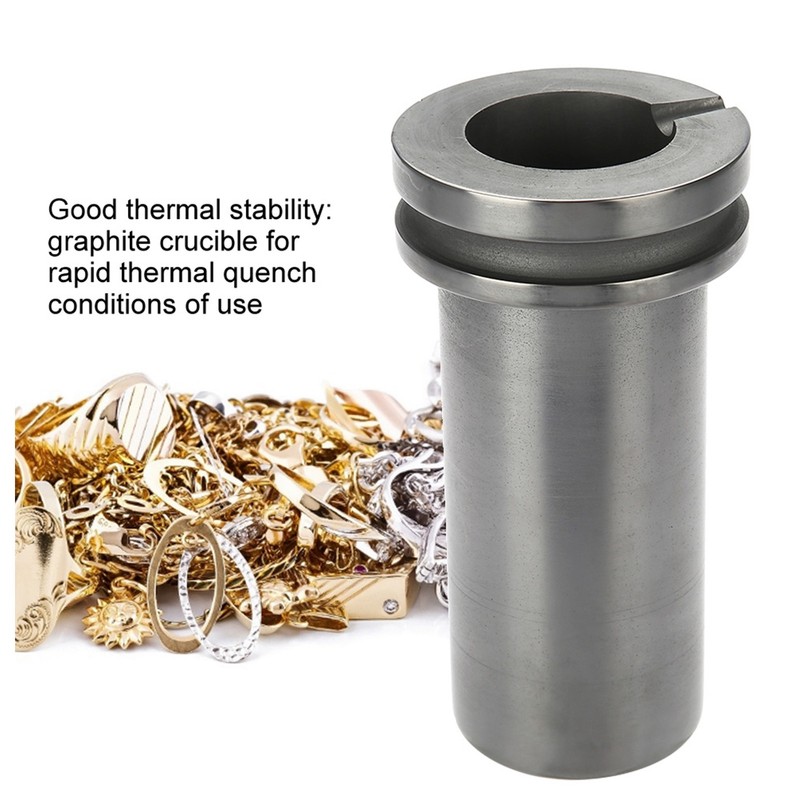 1kg Graphite Crucible Metal Melting Gold Silver Scrap Furnace Casting