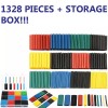Battery Connection 1328 Pcs HEAT SHRINK Tubing Sleeve 2:1 Shrinkable