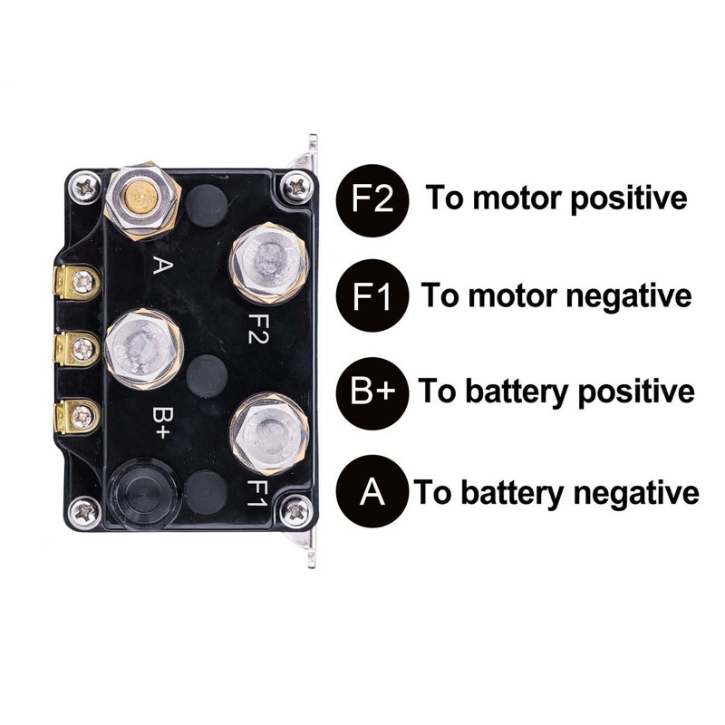 Sinoking 12V 500A Winch Solenoid Relay,Winch Contactor for 8000lbs-15000lbs 4WD