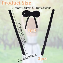 BENECREAT Women's Wedding Dress Loops Adjustable Dress Zipper Replacement Adjustable Fit Satin Corset Back Kit Lace up for Formal Prom Dress (Black)