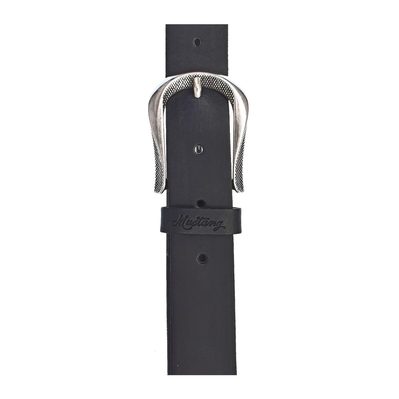 MUSTANG Women's Genuine Leather Belt, black