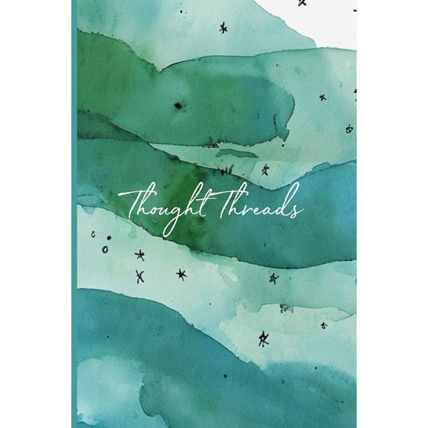 Thought Threads: (Seafoam & Stars) Minimalist Dot Grid Journal for