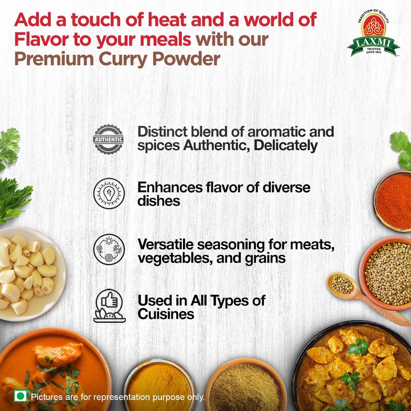Laxmi Curry Powder 200gm (7oz) | Curry powder seasoning with