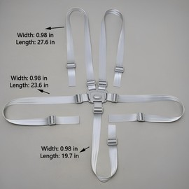 LACHT Hauck hochstuhl zubehör,5 Punkt Gurt Sicherheitsgurt Hochstuhl Multifunktional Kinderschutzgurt Hochstuhl Gurt für Buggy, Kindersitz, Kinderwagen und Hochstuhl,hauck hochstuhl zubehör