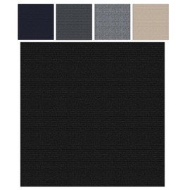 10Pcs Carpet Tiles for Floor 12-Inch Self Adhesive Squares Carpet Floor Tile DIY Flooring for Office,Kitchen, Dining Room, Bedrooms & Bathrooms (Black)