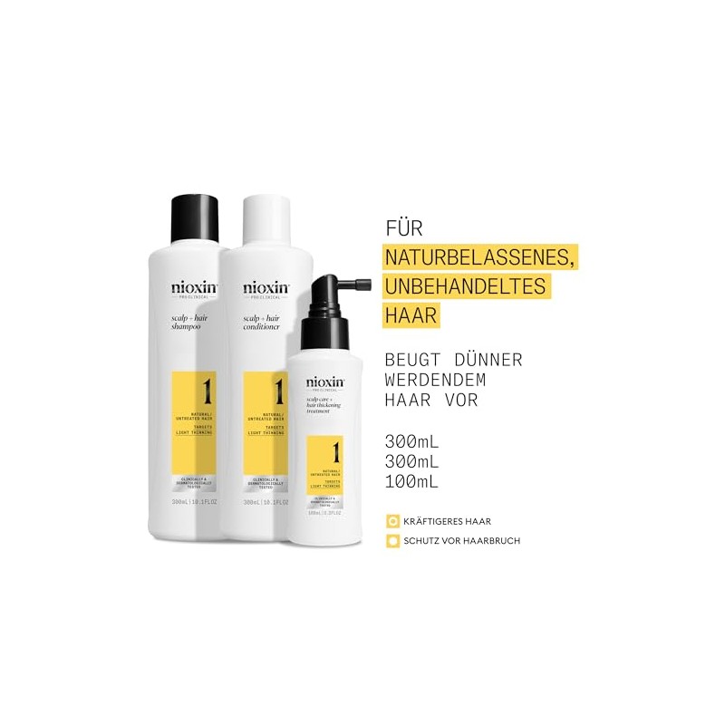 Nioxin Scalp + Hair Thickening System 1 - Haarpflege für