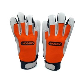 Oregon Technical Working Gloves – Protective Safety Gloves for Forestry, Gardening & Outdoor Work, Cut and Abrasion-Resistant with PU-Coated Reinforced Palm and Fingertips, CE-Certified – Size Large