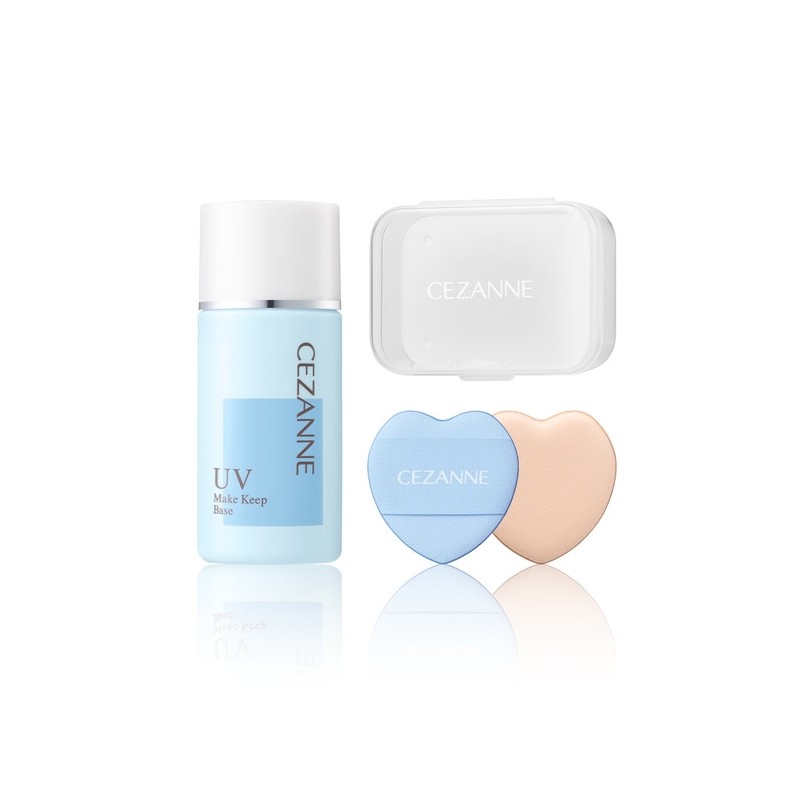 [Cezanne] Make Keep Base Light Blue + Mini Heart Puff