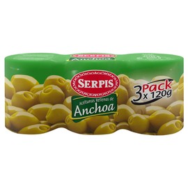 Serpis Anchovy Stuffed Spanish Olives 3x120gr
