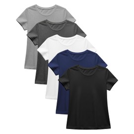 Sexy Basics Women's Cotton Stretch Color T Shirts | Casual & Active Basic Tops | Multi Packs