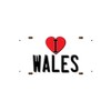 McMug - I Love Wales (White Background) - Metal Sign,