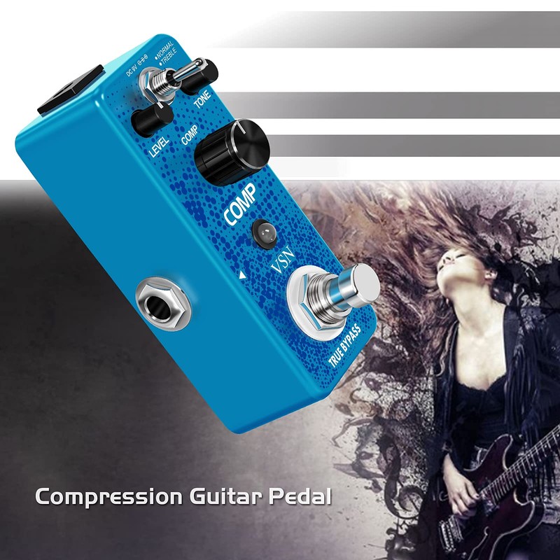 VSN Guitar Compressor Pedal for Analog Compression Effect Pedal Ultimate