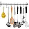 Kitchen Sliding Hooks, Stainless Steel Hanging Rack Rail Organize Kitchen