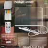 Fanrui Acrylic Dry Erase Board with Light, 7 Colors Clear