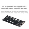 Ruimou 1Pcs M.2 B/B+M Key NGFF and 2.5" mSATA SSD
