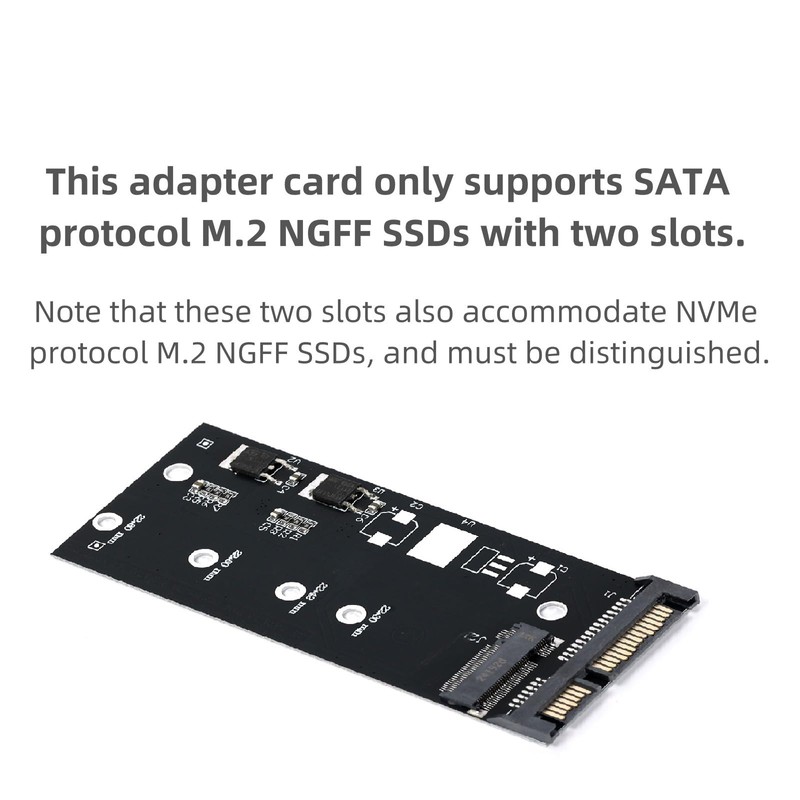 Ruimou 1Pcs M.2 B/B+M Key NGFF and 2.5" mSATA SSD