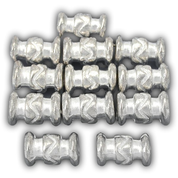 15g Bali Tube Bead Silver PLT Cylinder 10mm Approx 10